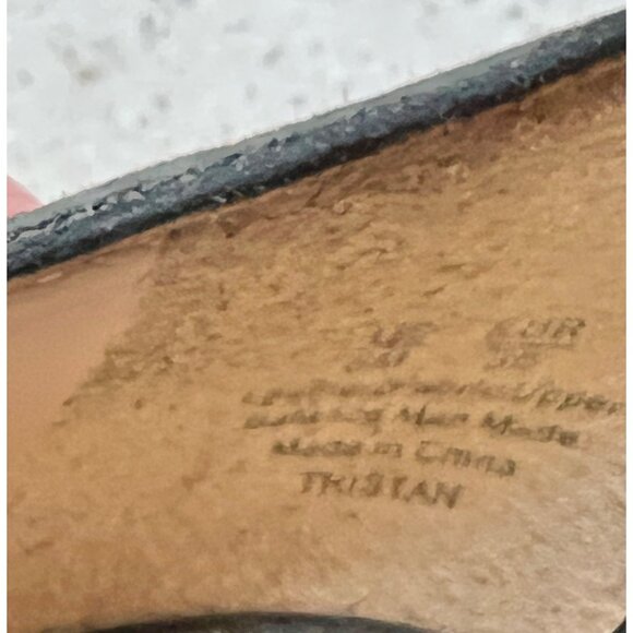 Sam Edelman Pumps Sz 6 Leather & Fabric Uppers Leopard Pointed Toe 3” Heels - Picture 9 of 11